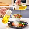 470ML Glass Oil Dispenser for Kitchen 2-in-1 Olive Oil Sprayer Bottle Leak-proof Oil Sprayer for Cooking BBQ Salad Baking