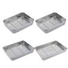 Professional Stainless Steel Baking Pan And Rack For Enhances Heat Distribution Large Capacity Perfect For Entertaining