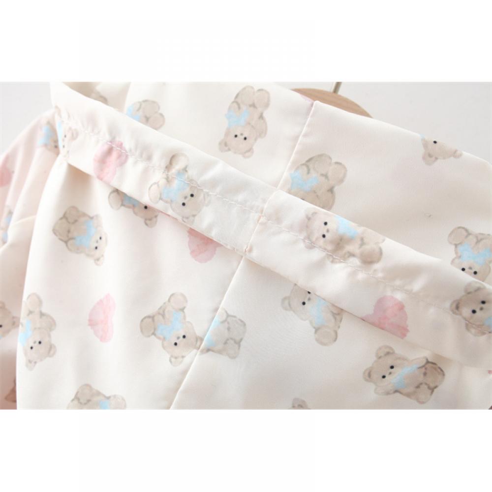 Îmbrăcăminte pentru copii Palton pentru fete de primăvară și toamnă pentru copii pentru fetiță Arcă Urs din desene animate Pălărie mare Îmbrăcăminte exterioară Haine de toamnă pentru copii