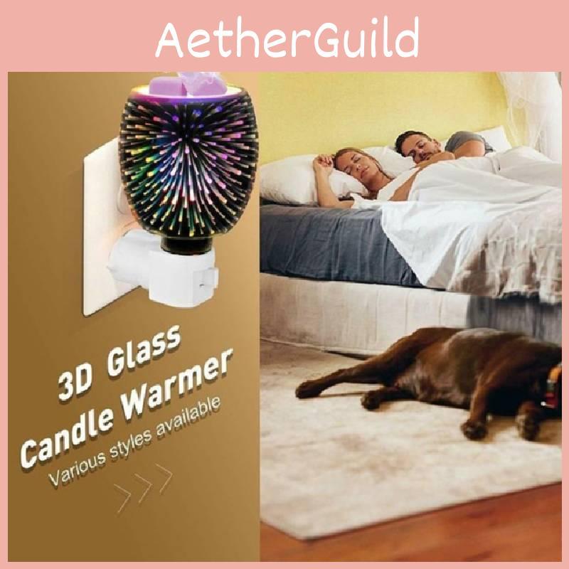 Duftwachs-Schmelzlampe mit LED-Atmosphärenlicht für Wohnzimmer, Schlafzimmer und