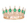 Grønne Krystall Tiaraer og Kroner Pannebånd for Kvinner Fest Strass Krone Brud Bryllup Hårpynt Smykker Krone Tiara