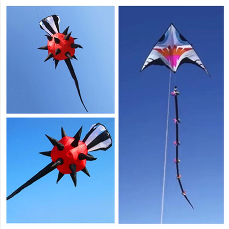 

Weifang Rainbow Streamer 3D Kite with Spiky Tail – Easy to Fly