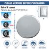 Universal 27 29 inches Tire Covers Pack RV Wheel Trailer Car Truck Sun Protector