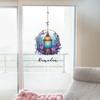 Lampadario di Fiori Viola Camera da Letto Soggiorno Porta con Adesivi Murali Abbellenti per la Casa