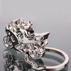 Silver Color Lover's Gifts Motor Shape Key Rings Key Chain Cool Car Key Ring 3D Motorcycle Design