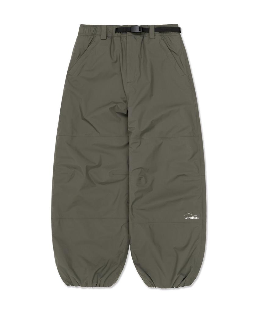 DIMITO Air Vent Banded Pants (Wide Fit Lv.1) Dark Olive