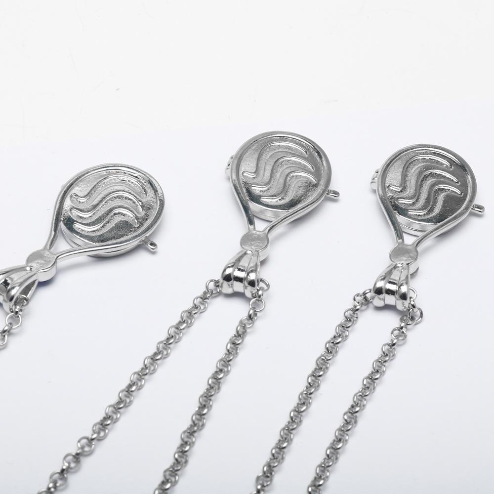 Anime-themed Red Sand Imprint Mermaid Shell Magnetic Necklace