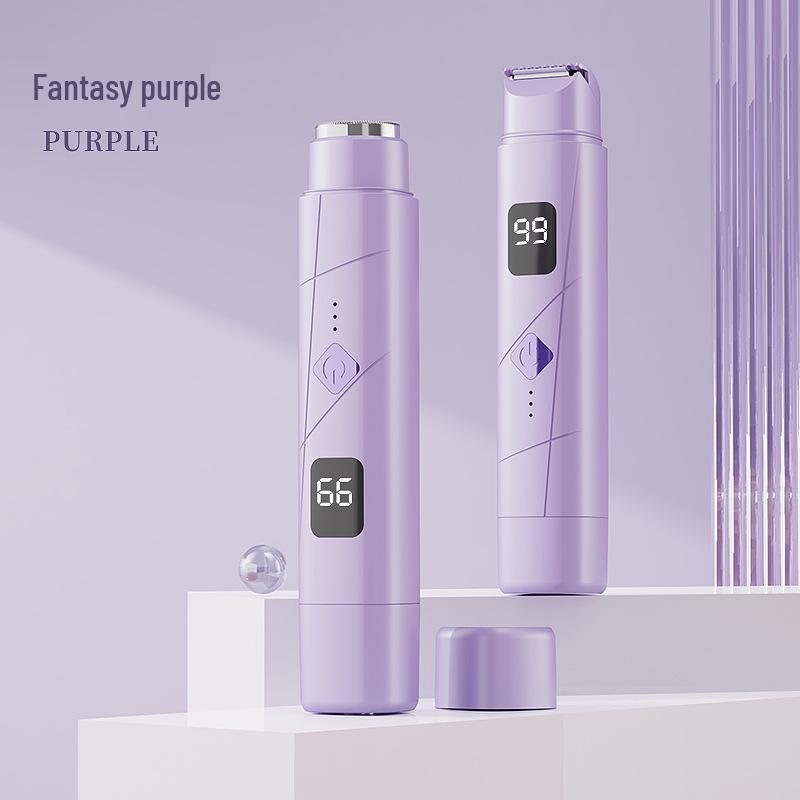 Dual-Head Electric Women's Shaver & Epilator: Full Body and Pubic Hair Trimmer