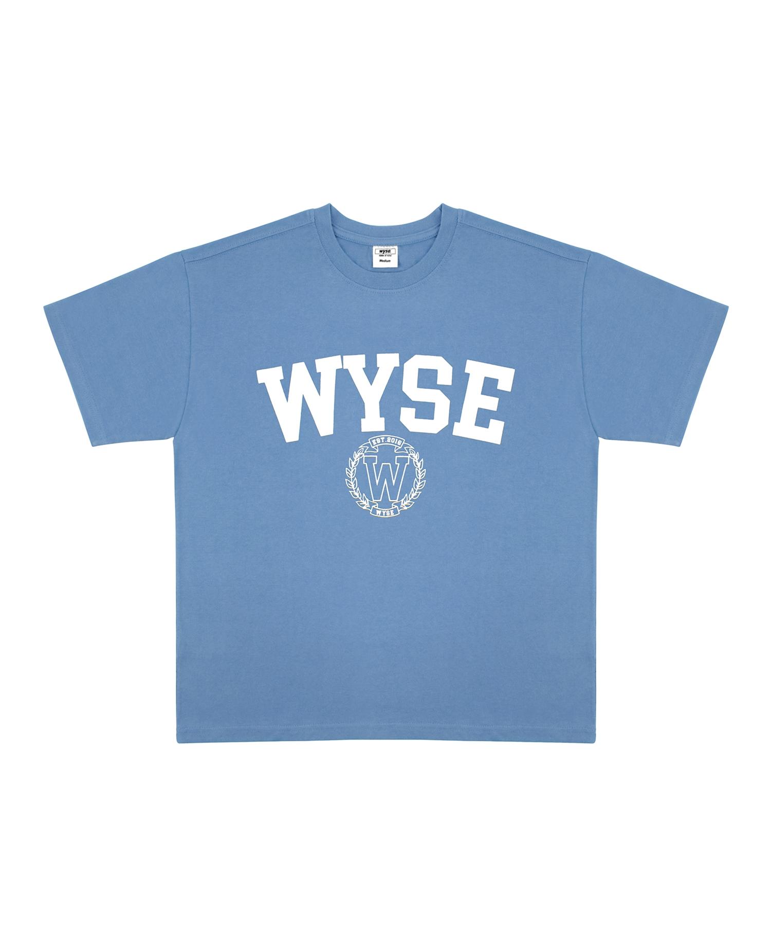 Wise College Emblem T-Shirt (Indigo) L