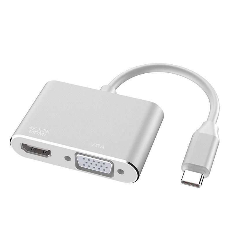 Type-C 4-in-1 Smart Dock: HDMI Screen Mirroring & High-Speed USB 3.0 Multi-Functional Expansion