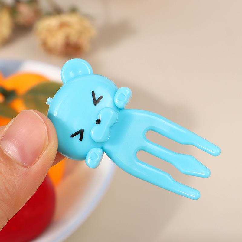 8Pcs Cartoon Animal Tiger Fruit Fork Cupcake Top Decoration Food Toothpicks Bento Box Accessories Dessert Tools