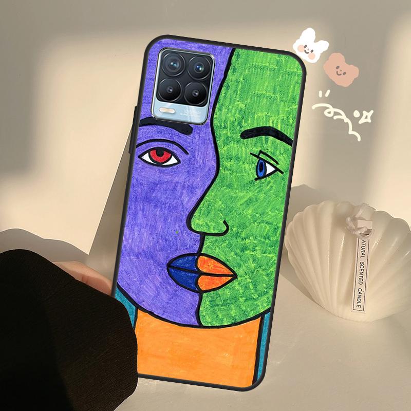 Malerei Picasso Abstrakte Kunst Für OnePlus 10 Pro 9 Pro 8T Nord2 9R Fall Für Realme GT 2 Pro 7 8 GT Neo2 9i 8i C21 Coque