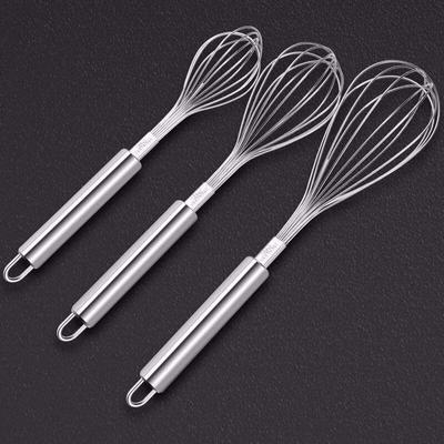 Stainless Steel Manual Egg Whisk Set