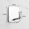 Stainless Steel Adhesive Hooks for Bathroom & Kitchen - Traceless, Rust-Resistant, Strong Adhesion