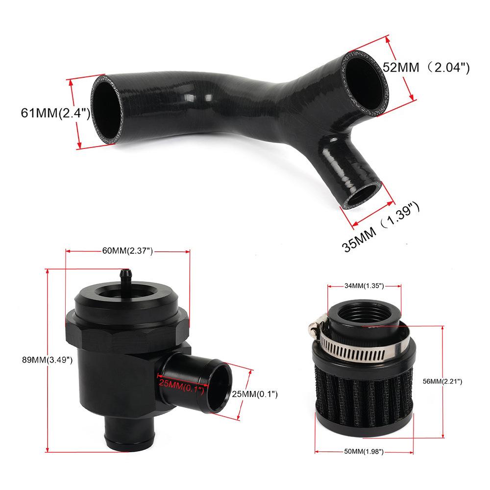 Blow-Off Valve Silicone Hose Cover for Can-Am Maverick X3 R ATV