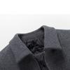 Autumn and Winter Woolen Men's Jacket Middle-aged Men's Woolen Jacket Solid Color Lapel Jacket Casual Business Men's Clothing