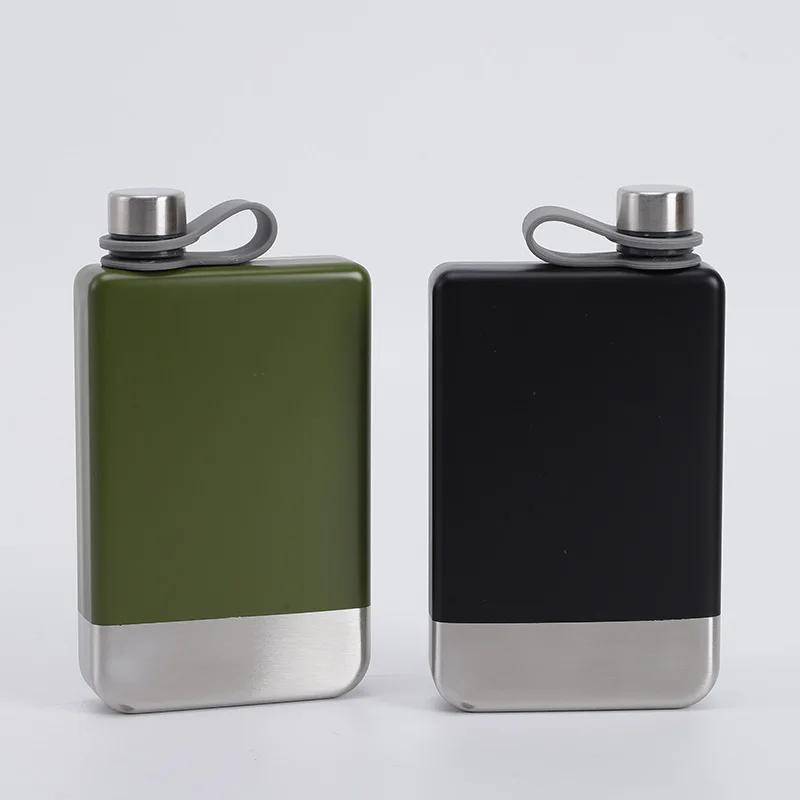 Hip Flask Whiskey Wine Pot Hiking Supplies Leak-proof Good Sealing Compact Size Food Grade Easy To Carry Wine Storage Stainless