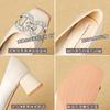 New fashion thick heel square head diamond buckle lady versatile temperament satin surface commuter women's shoes