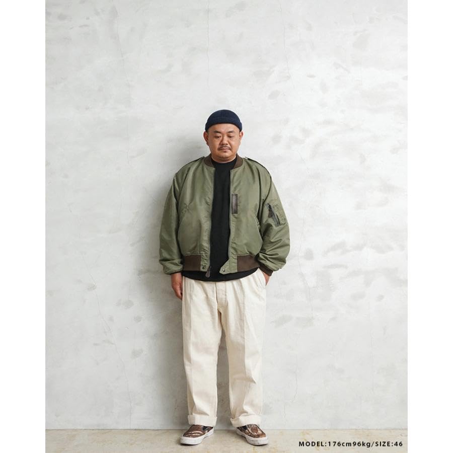 WAIPER US Military Flight OD 36 Inc. L-2 Jacket, MIL-J-5391 Model, (WP19) (Size (S) OD)