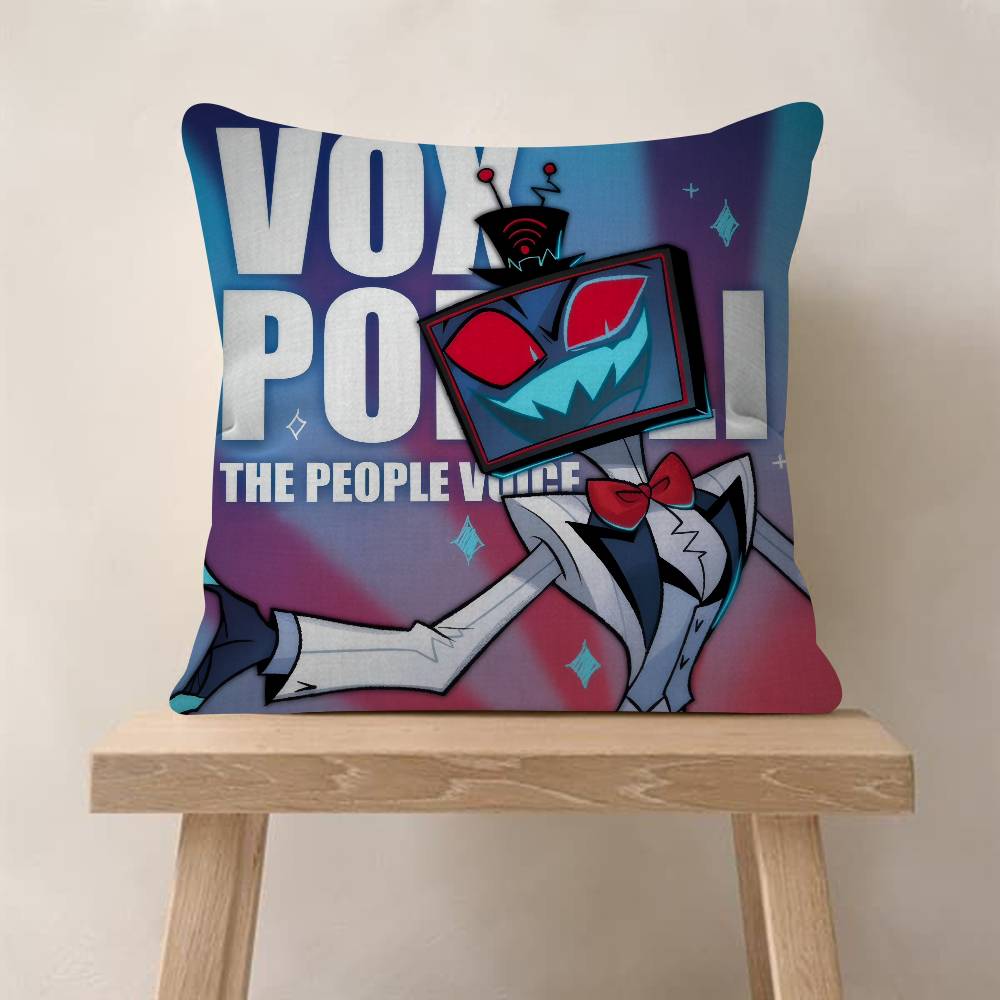 Anime HHelluva Boss Vox   Pillow Gift Home Office Decoration Bedroom Sofa Car Cushion Cover case 45x45