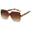 Trendy Large Frame Sunglasses, Wind Square Frame Sunglasses Women'S Personalized Glasses