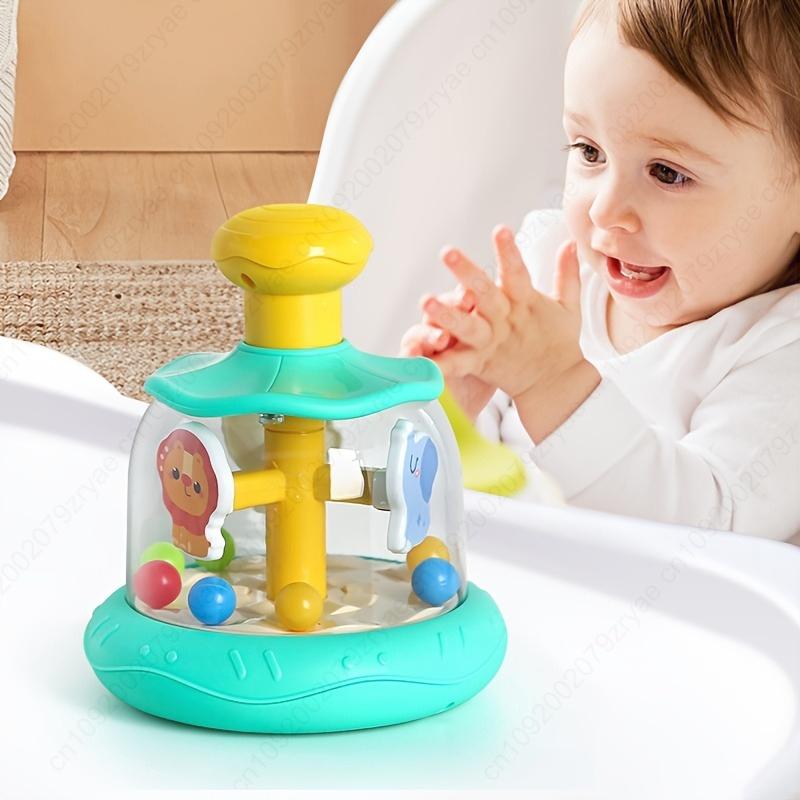 Non-Toxic Interactive Educational Dome Toy With Elephant Design Press & Spin Fun For Kids Perfect Birthday Or Christmas Gift