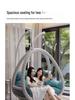 Indoor/Outdoor Rattan Hanging Basket Chair: Rocking Double Swing & Lazy Hammock
