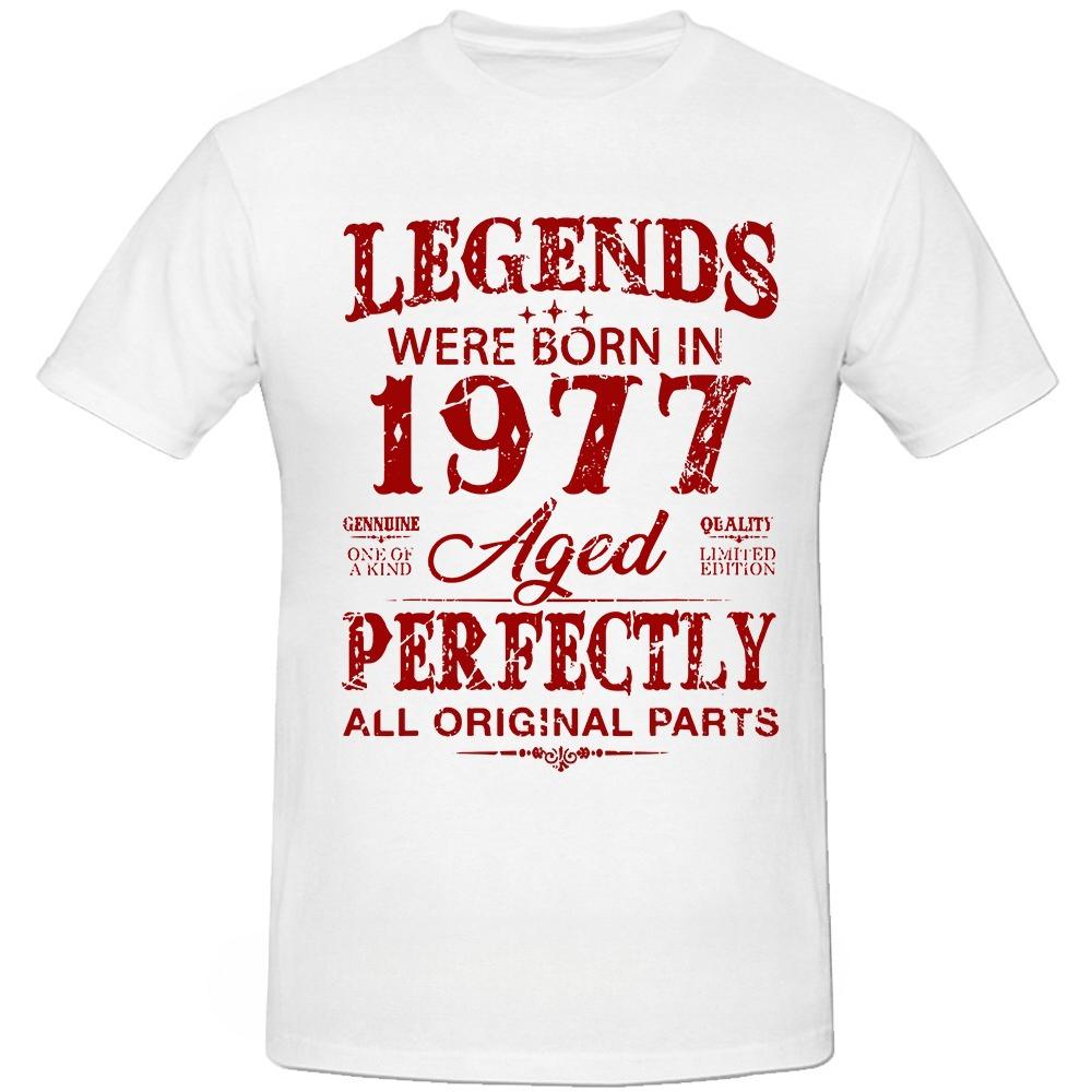 Vintage 1977 Funny 47 Years Old Men and Women 47th Birthday T Shirts Graphic Boyfriend Husband Streetwear Gifts Summer Tshirt