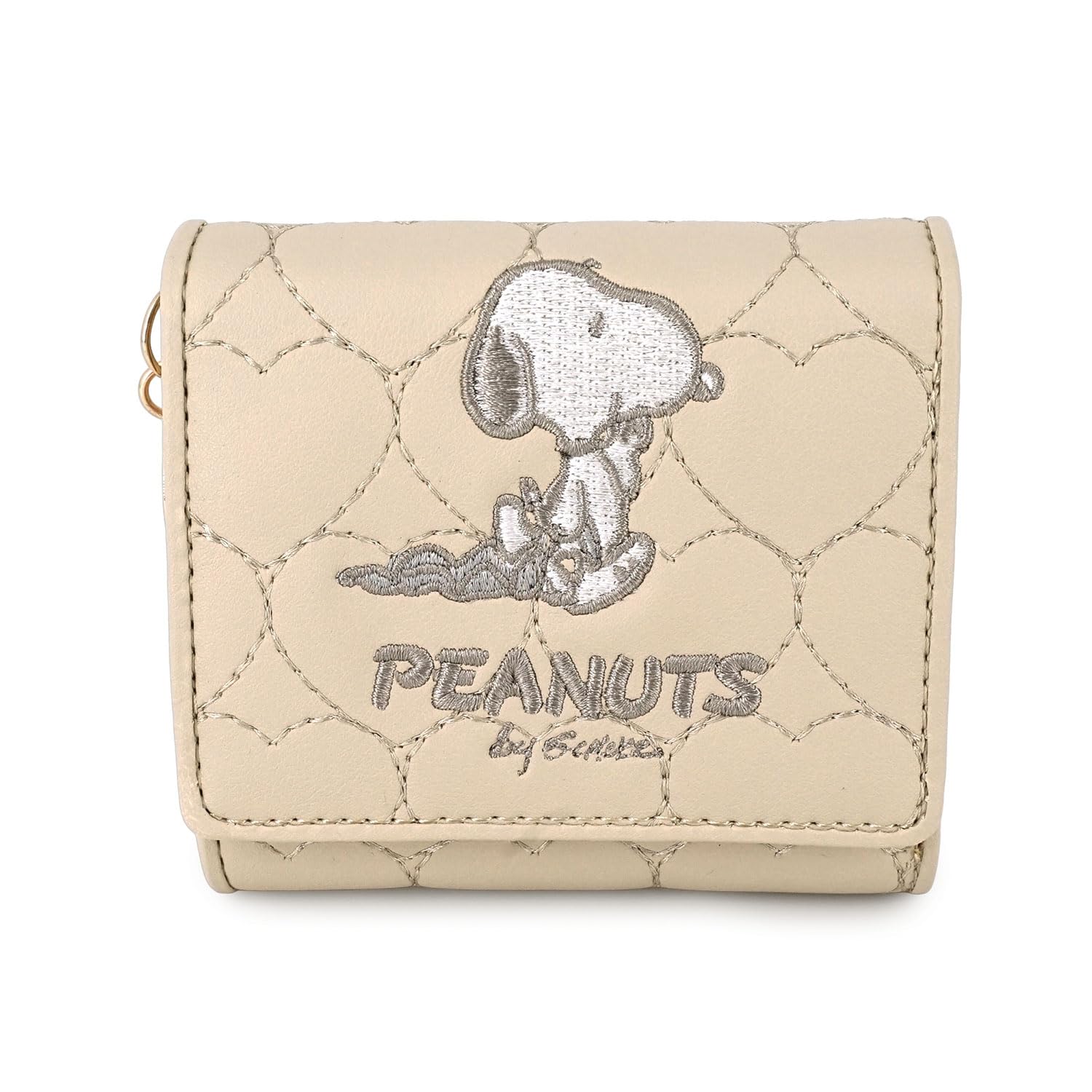 Снупи Коробка Сердце Серия Пэчворк Тройной Кошелек Бежевый бежевый 6360₽