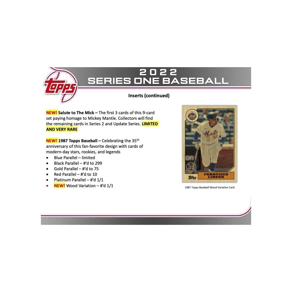 MLB 2022 Topps Series 1 Baseball Walmart Mega Box Topps Series 1 Baseball Walmart Card Mega Box (Square Box) (Square Box)