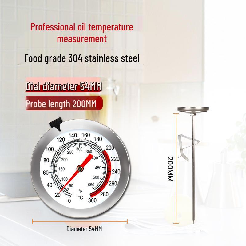 Baking & Cooking Thermometer: Industrial-Grade for Food, Water, Oil, Milk & More