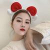 Cute Korean Sheep Ear Wash Face Hair Hoop Plush Lamb Headband Hair Accessories
