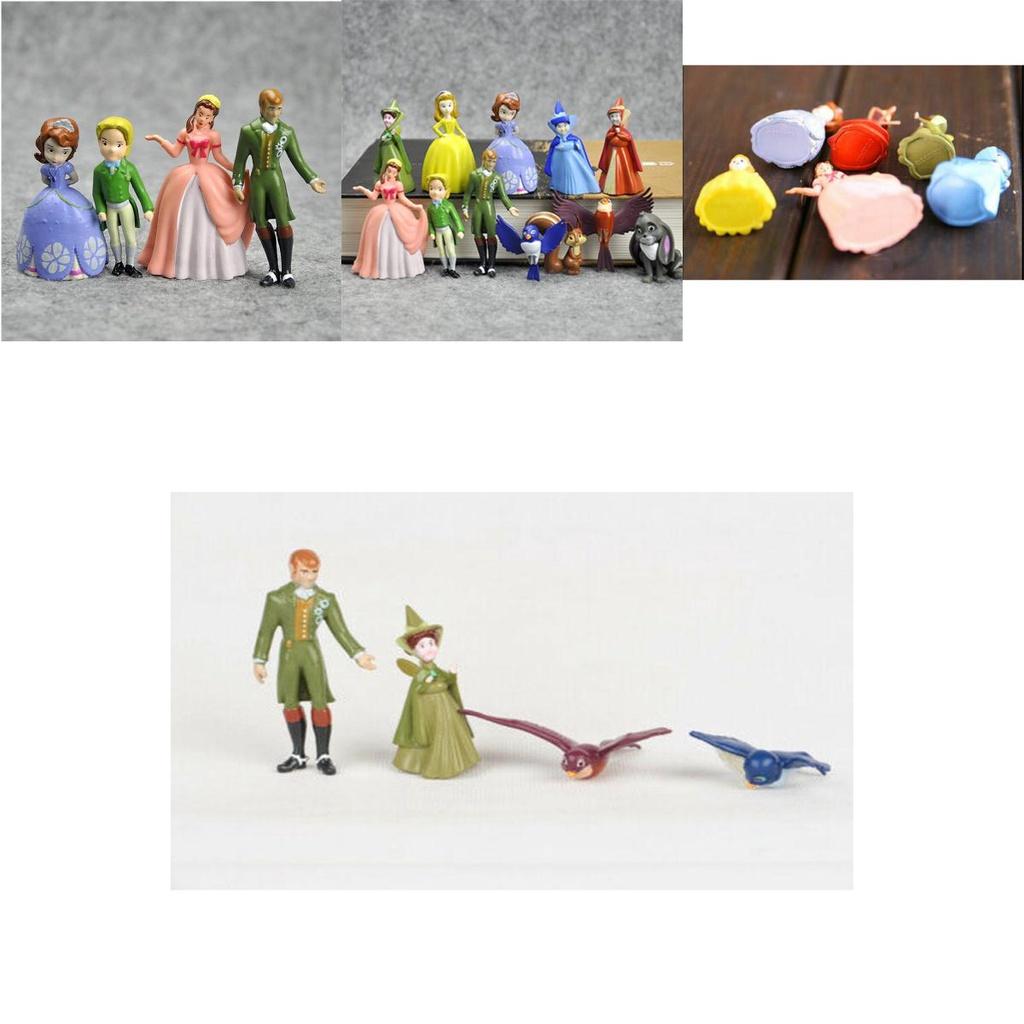 Colorful 12pcs Sofia The First Princess Sophia Cake Figures Perfect For Collectors