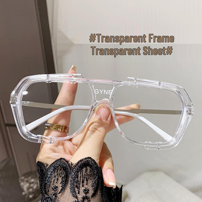 

European & American Stylish Large Frame One-Piece Sunglasses - Influencer Street Style