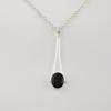 Black Onyx Gemstone 925 Sterling Silver Handmade Jewelry Women Pendant 1.79" For Thanksgiving Gift PP-69-16
