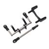 1 10 RC Servo Mount with Hydraulic Steering Link Aluminum Alloy Lightweight Adjustable Damping for SCX10 Models Black