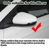 Rearview Side Case Trim Sport Style Car Rearview Add-on Mirror Caps for Volkswagen Polo AW BZ 2017 2018 2019 2020 2025 2025 2025