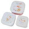 Hello Kitty Nesting Lunch Box Sanrio [Lunch Box] (3-Piece Set)