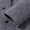 FAPAI Men's Double-Breasted Wool Blend Overcoat