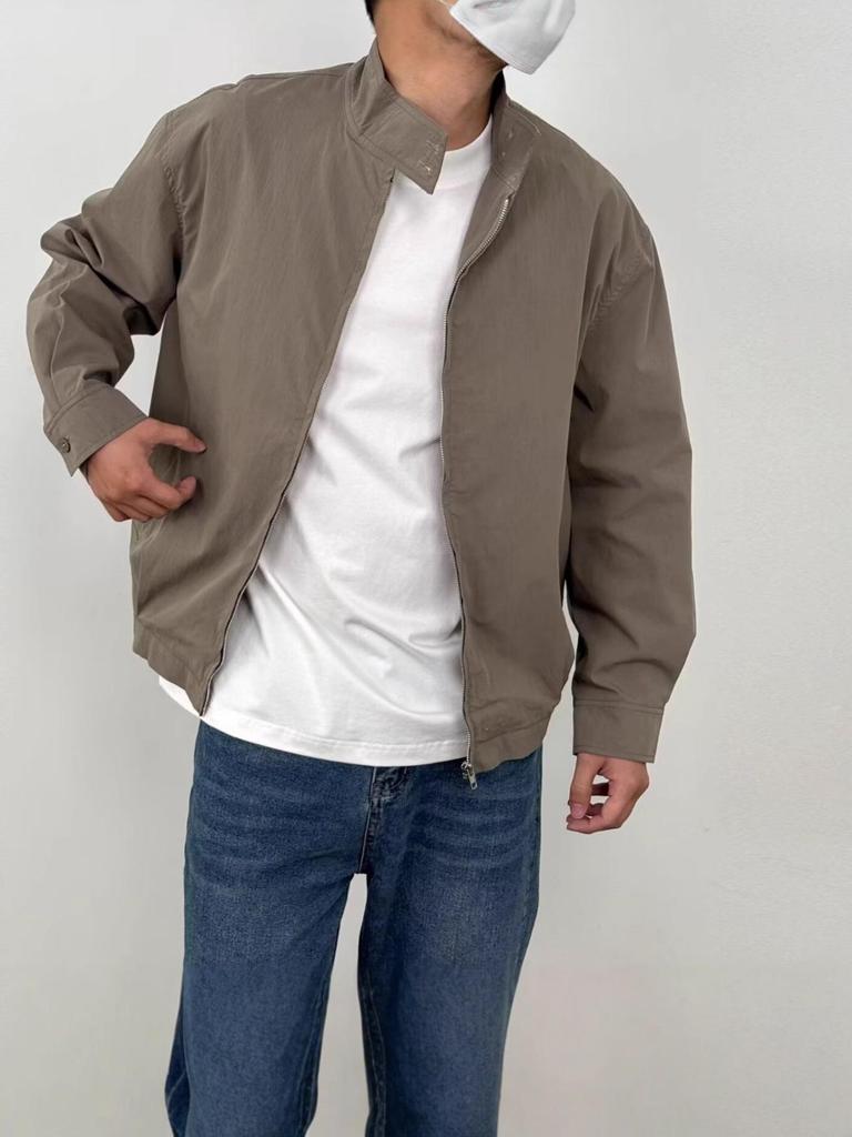 2025 Spring/Autumn Japanese Retro Loose Casual Plain Color Workwear Jacket