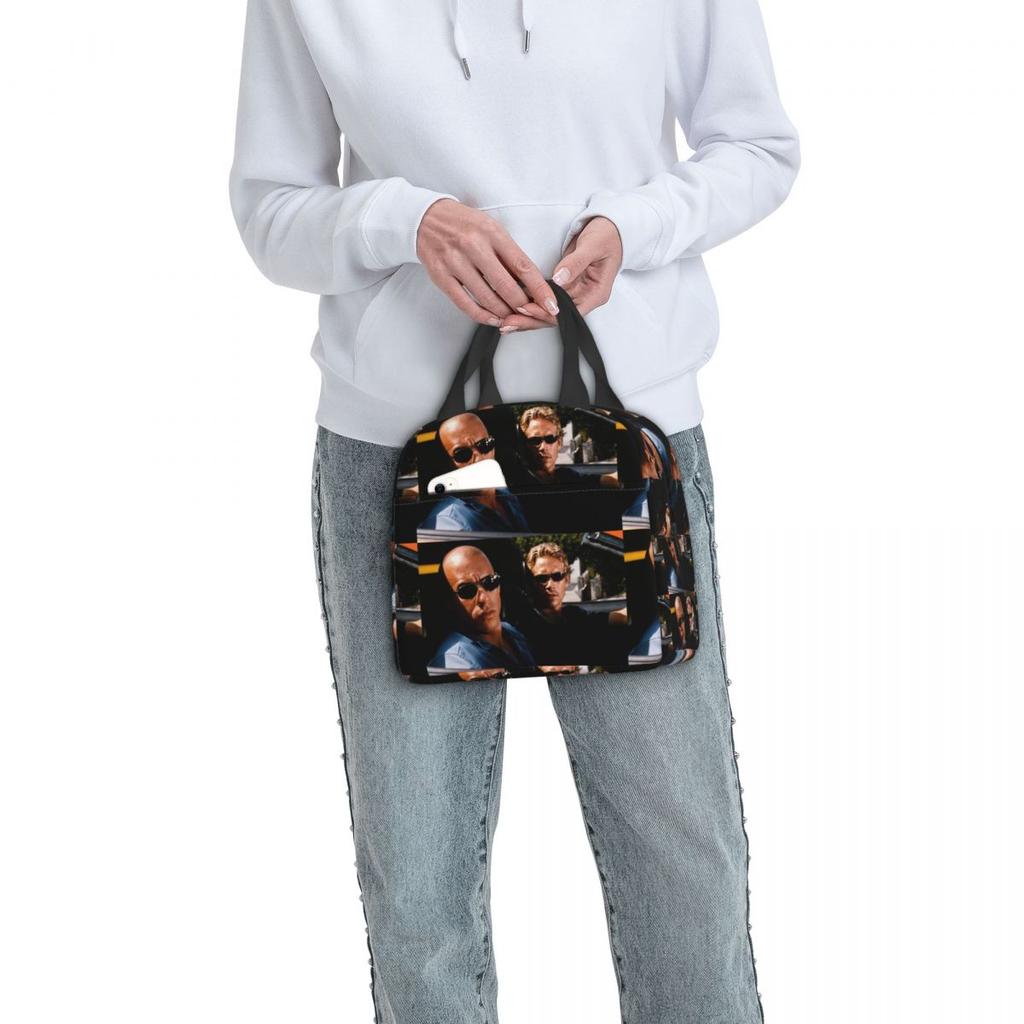 The Fast And The Furious Classic Insulated Lunch Bag for Women Children Portable Food Boxes Thermal Lunch Box Tote