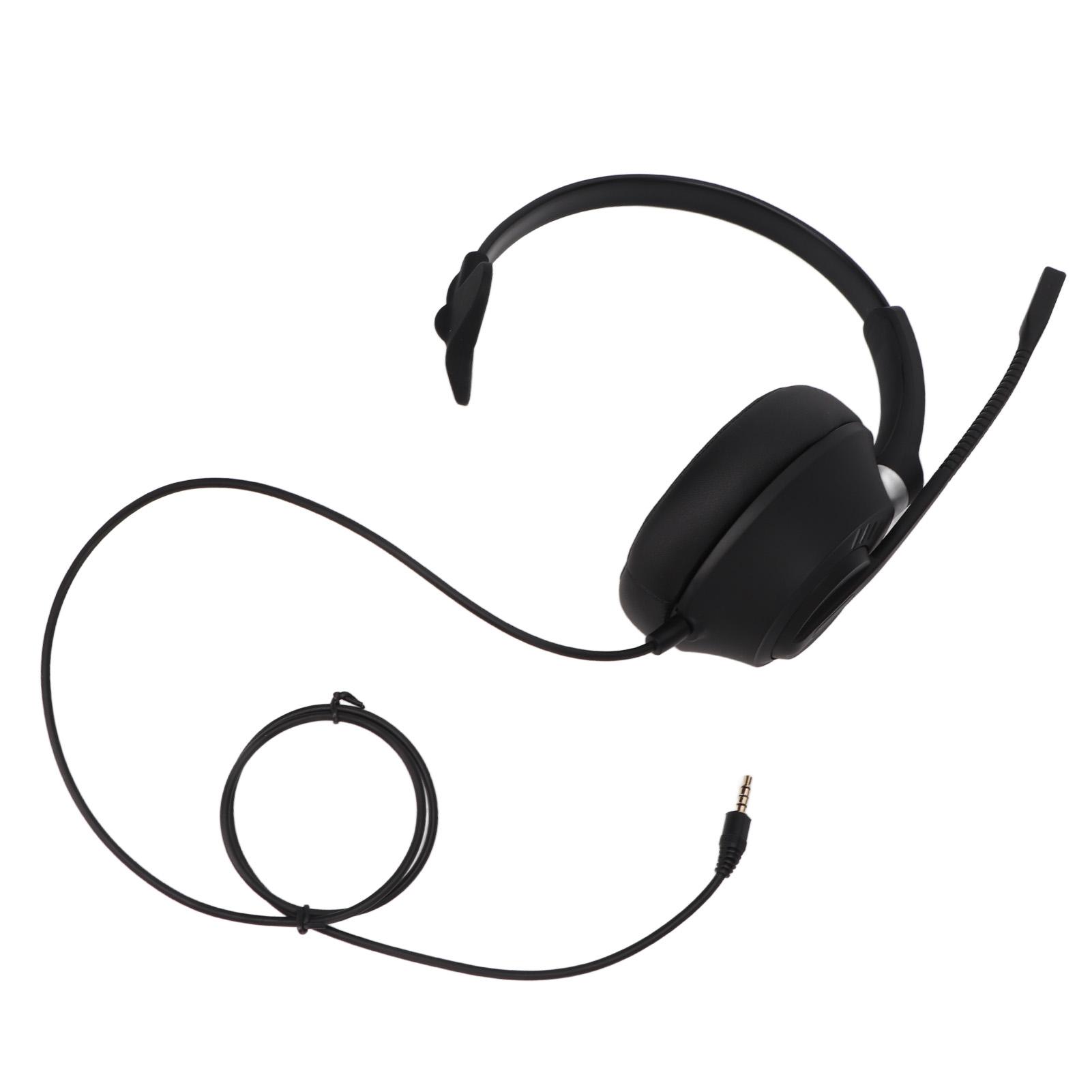 

Гарнитура для мобильного телефона с шумоподавлением, регулировкой громкости, 3,5 мм, гарнитура для делового общения с микрофоном