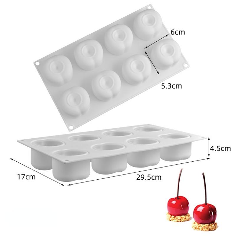Fruit Silicone Cake Mold Heart Geometry Chocolate Ice Cube Biscuit Jelly Mould DIY Cloud Moon Pudding Baking Set Birthday Gifts