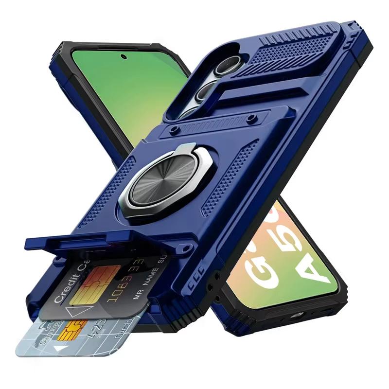 Magnetic Rotated Ring Kickstand Phone Cases For Samsung Galaxy A56 A36 A16 A55 A35 A15 A14 5G A26 Case Shockproof Wallet Cover