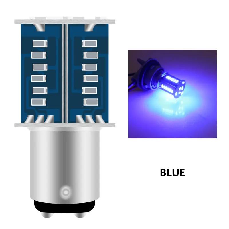 2pcs 1157 LED Strobe Motorcycle Tail Lights Flash 3030 30SMD Signal Blinker Stop Brake Light 12v Motorbike Light