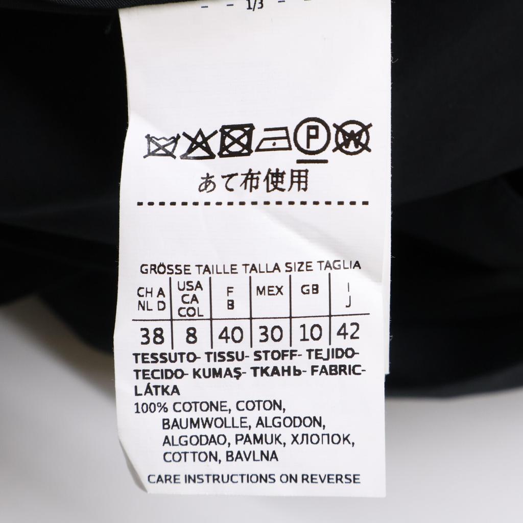 Max Mara 112102126 2020 Black Trench Coat Poplin Fabric Voluminous Sleeves coat 42 blackUsed