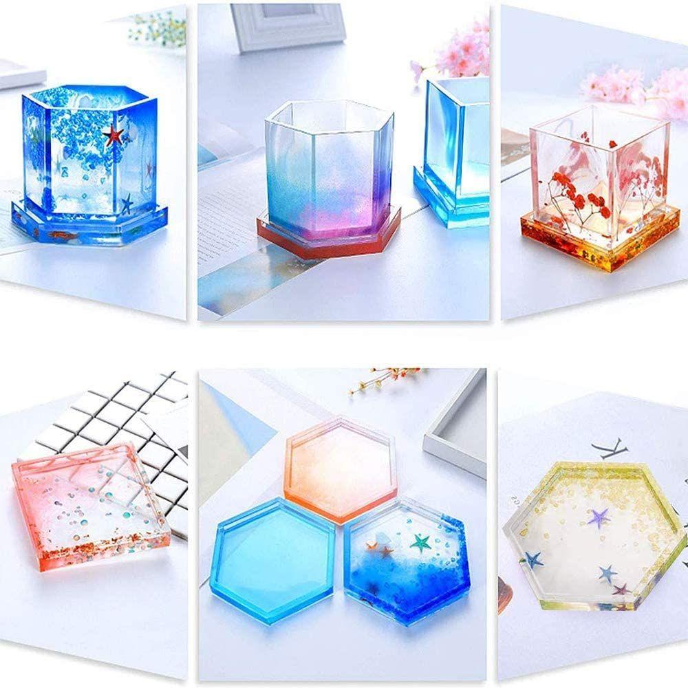 Transparent Craft Epoxy DIY Silicone Molds Teacup Mat Mold Crystal Glue Dropping Tool Coaster