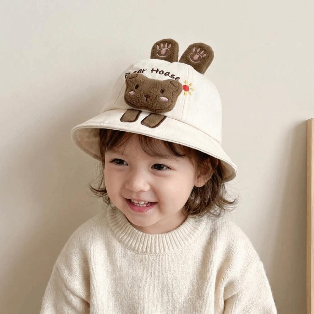 Cartoon Animal Children Sun Hat UV Protection Fisherman Hat Baby Bucket Hat Outdoor Activities