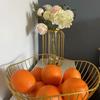 Nordischer leichter Luxus-Obstteller aus Eisen, geometrische Aufbewahrungsschalen für Süßigkeiten, kreativ, modern, für Zuhause, Wohnzimmer, Snack-Obsttablett, einfacher Korb mit Snack-Finish