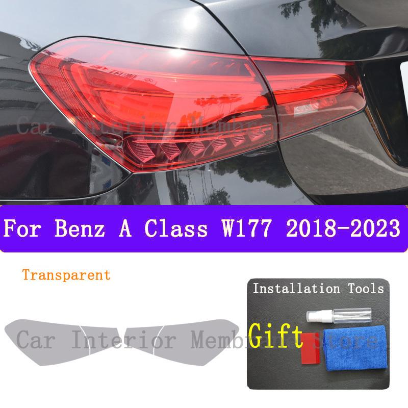 For Mercedes Benz A Class W177 Car Exterior Headlights Anti-Scratch Protective Film Headlamps Repair Sticker Accessories